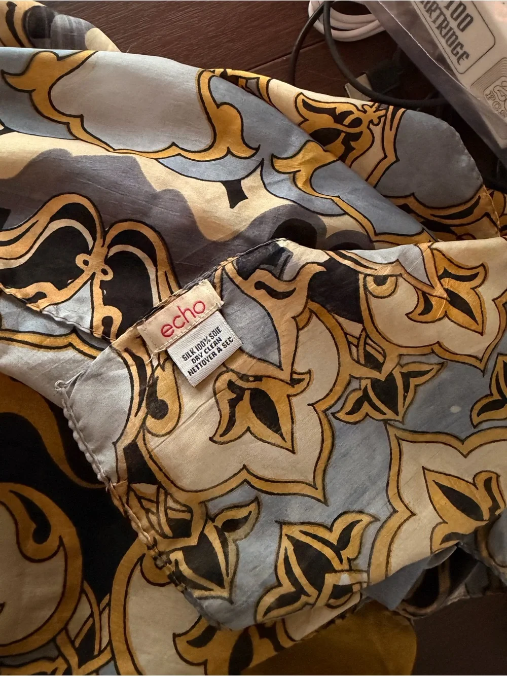 Echo 100% silk scarf